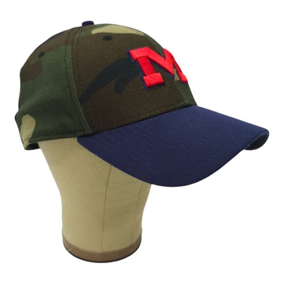 New Era 39Thirty Ole Miss Cap Stretch Flex M/L 3D Embroidered Logo Camo Baseball - Picture 3 of 13